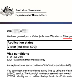 访问签证-澳星